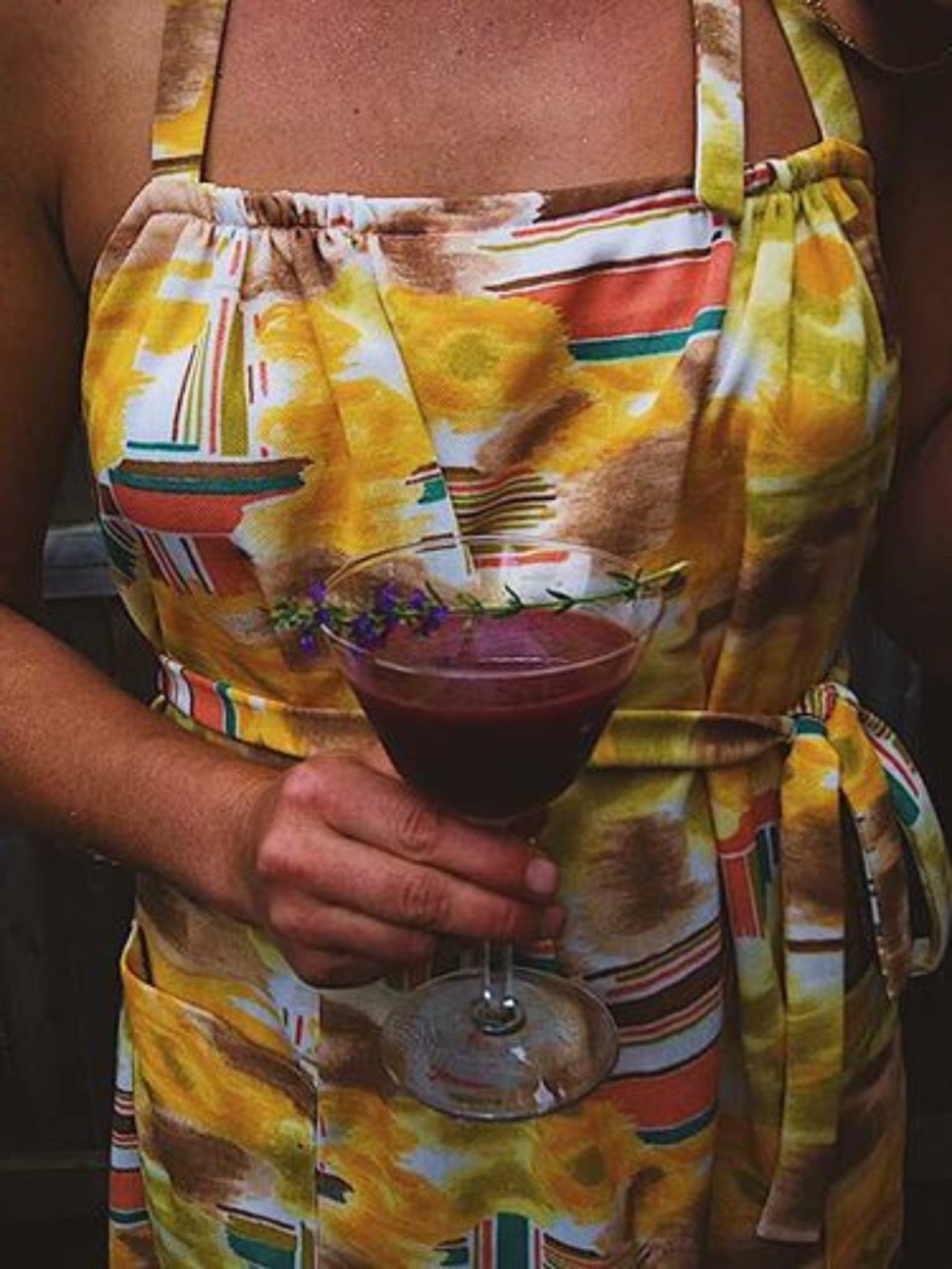 70s handmade apron- one of a kind!